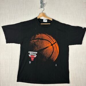 Vintage Chicago Bulls Basketball Logo 90s Lee Sport XL Shirt